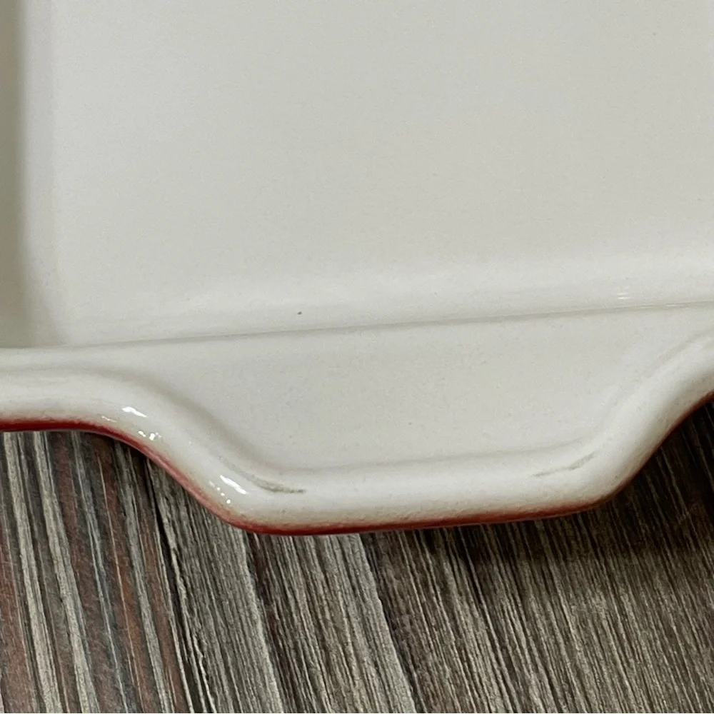 Emile Henry France Modern Classics Ceramic Rectangular Baking Dish Red 9.2